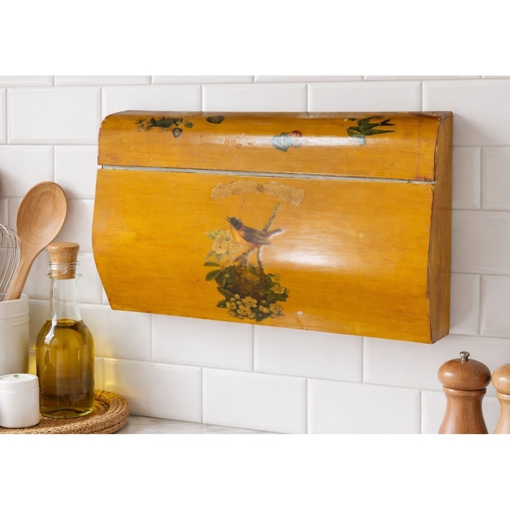 Vintage Rustic Metal Wall Mount Paper‎ Towel Holder Bird Farmhouse Decor